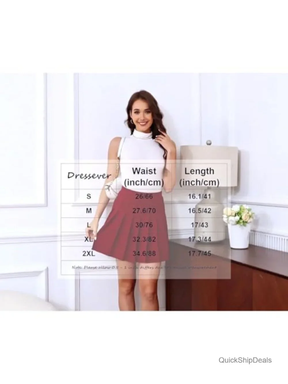 N/A women pleated